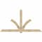 Ekena Millwork Redmond Rough Sawn Timber Gable Bracket, Douglas Fir, 108"W x 58"H x 4"D x 6"F, 13/12 Pitch GBW108X58X0406RED00RDF - alternate 1